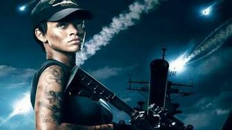 Rihanna In Battleship HD Wallpaper Plays Gunner S