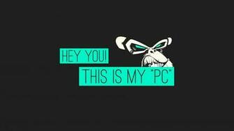 This Is My Pc Warning Desktop Wallpaper