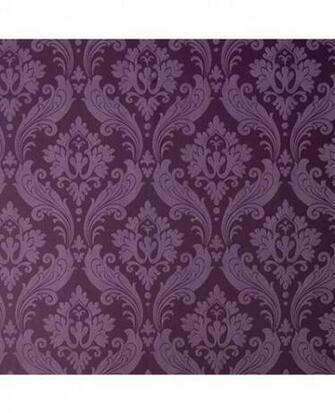 The Bedroom Vintage Flock Purple Wallpaper From Grahambrown