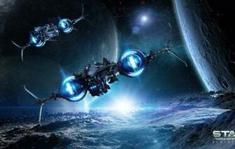 Wallpaper Planet Stars Star Conflict Spaceship Jaguar Image