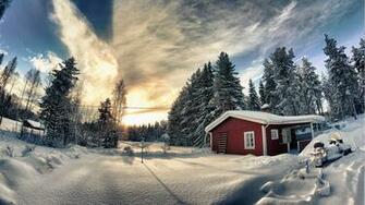Winter Wallpaper Original Forest Nature