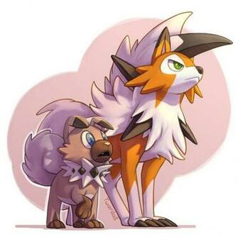Rockruff And Lycanroc By Twarda8 Deviantart On