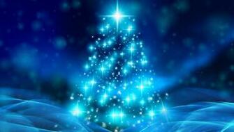 Wallpaper Christmas Tree Bokeh Abstraction