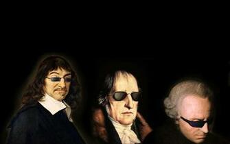Cool Philosophers Descartes Kant And Hegel With Sunglasses