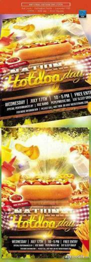 National Hotdog Day Flyer Xtragfx Creating The Pixels
