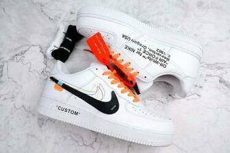 Off White Nike Air Force Af1 Low Custom Aurr 1s
