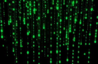 Matrix Binary Code Falling Wallpaper