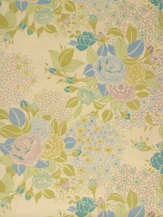 With Floral Print Design Wallpaper Retro Coloroll