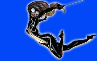 Wallpaper Marvel Comics Simple Background Spider Girl