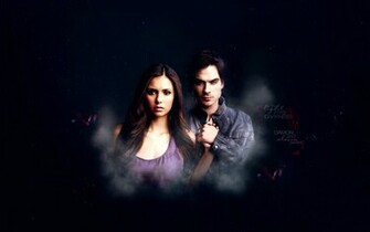 The Vampire Diaries Elena And Damon Wallpaper