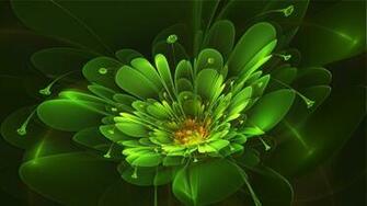 April Green Flower By Frankief Customization Wallpaper Fractals