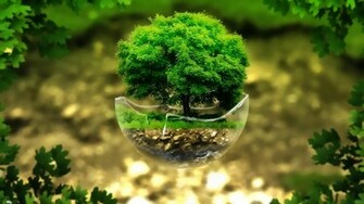 Bonsai Tree Digital Art Nature Plants Wallpaper