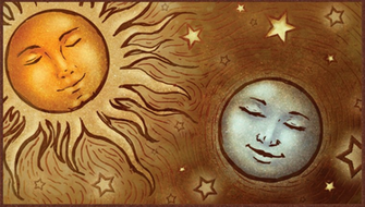 Go Back Image For Sun And Moon Background