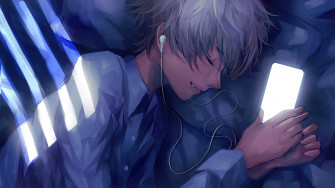 Anime Boy Sleeping Wallpaper 4k 8200g
