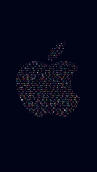 Apple Programming Code Logo H Phone 4k Wallpaper