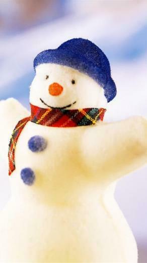 Cute Snowman iPhone Wallpaper HD Background