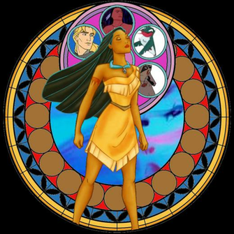Pocahontas Stain Glass By Fangtasia69