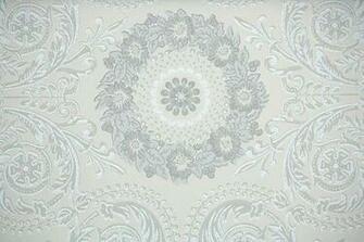 S Vintage Wallpaper Gray And White By Hannahstreasures