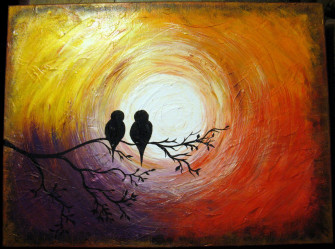 Abstract Painting Of Love Wallpaper