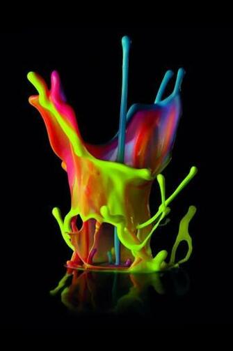 Bright Paint Splash iPhone 4s Wallpaper