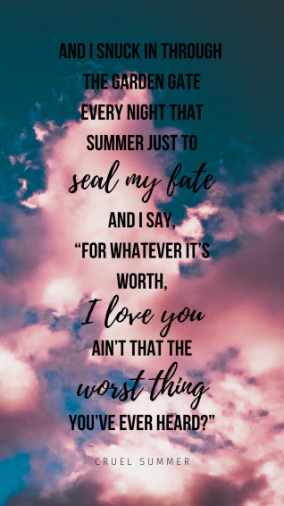 Cruel Summer On Repeat R Taylorswift
