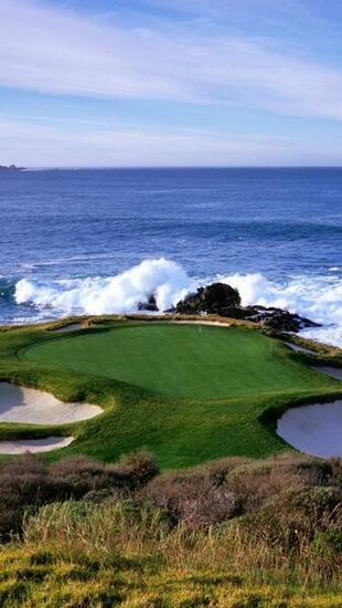Golf Hole iPhone Wallpaper