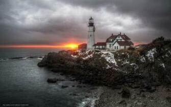 Wallpaper United States Maine Cape Elizabeth Sea Desktop