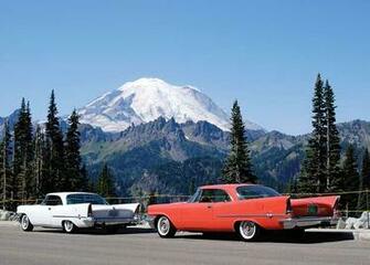 Mt Rainier In The Background