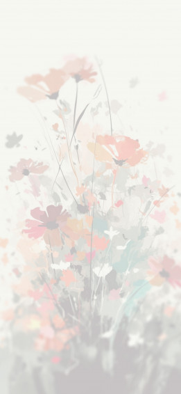Aesthetic Flowers White Wallpaper For iPhone