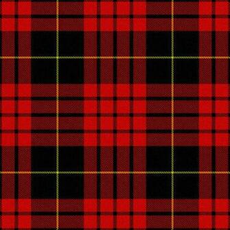 red plaid stacked pants