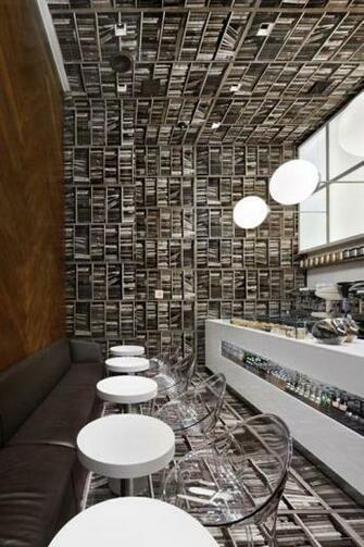 Coffee Shop Design Library Wallpaper Interior
