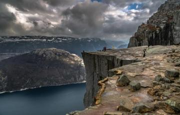 Wallpaper Norway Preikestolen Rock Department The