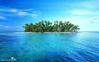 Tropical Island Sunset Wallpaper