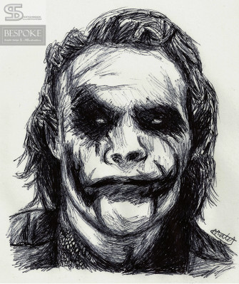 The Joker Drawing Wallpaper
