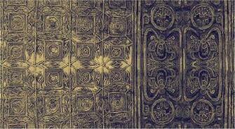 Orient Gold Contemporary Wallpaper