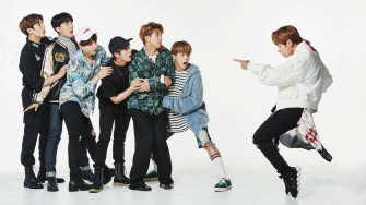 Bts Rocks In This Fun Photo Wallpaper