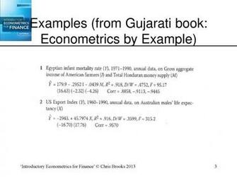 Introductory Econometrics For Finance Ppt