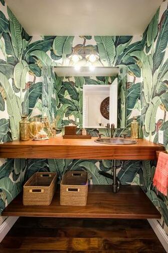 3d Tropical Banana Leaf Wallpaper