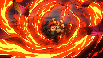 Tanjiro Sun Breathing Wallpaper