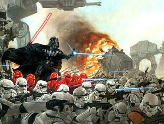 Desktop Wallpaper Of Star Wars Darth Vader In Battle