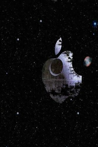 For iPhone Logos Wallpaper Apple Deathstar