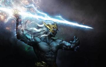 Wallpaper Lightning Stars The God Of Thunder Zeus Thundergod