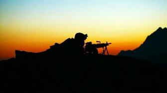 Silhouette Soldier Phone Wallpaper Top