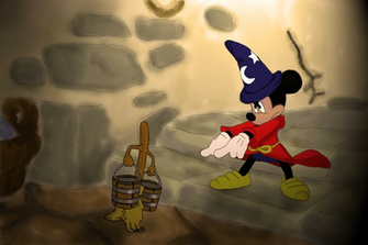 Mickey Mouse Fantasia Tribute By Calcomedia