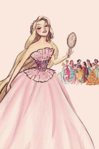 Art Disney iPhone Collection Vintage Wallpaper Rapunzel Princess Ariel