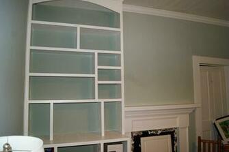 Empty Bookshelf Wallpaper Full
