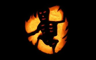 Skeleton Jack O Lantern Wallpaper