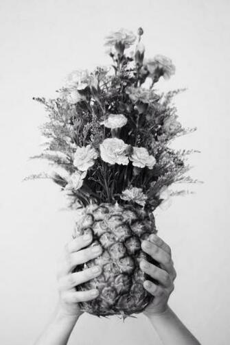 Black And White Floral Flowers Favim Jpg