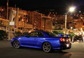 Nissan Skyline Gtr R34 Blue Wallpaper
