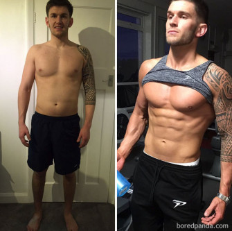 Before After Body Building Fitness Transformation 59156f9814854 Wallpaper